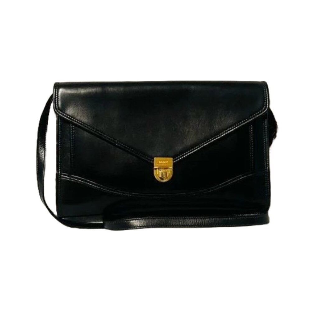 Bally Leather Turn lock Shoulder/Crossbody Bag
